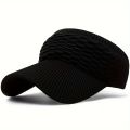 1pc Women Anti-UV Sun Hats Breathable Adjustable Empty Top Visor Caps for Tennis Golf Running Travel Beach Sport Outdoor Hat. 