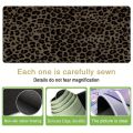 Wild leopard print super large mouse pad  non-slip bottom gaming office computer desk pads thickened wear-resistant carpet. 