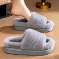 Pmoiste Furry House Slippers Women Comfortable Soft Warm EVA Platform Memory Foam Bedroom Shoes Slip On Winter Girls Indoor. 