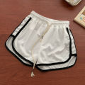 Summer Men and Women casual loose straight shorts lady stylish thin breathable wide leg gym short pants Women yoga Shorts. 