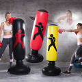 Inflatable Punching Bag for Kids and Adults 63" High Boxing Blow Up Bop Bag Freestanding Punch Bag Gift Set. 