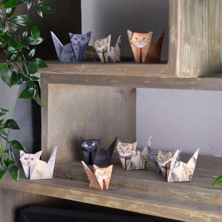 50pcs%20Creative%20DIY%20Paper%20Cats%20Handmade%20DIY%20Paper%20Cat%20Dog%20Dinosaur%20Folding%20Animal%20Folding%20Paper%20Set%20Cute%20Origami%20Craft%20Kit%20-%20Image%206