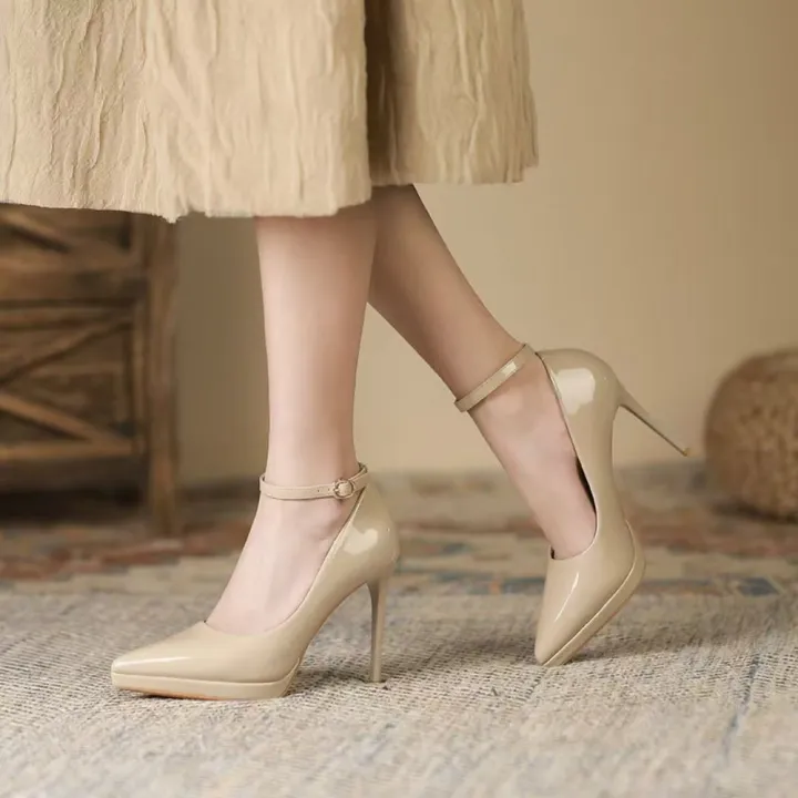 11cm%20Super%20High%20Stiletto%20Heels%20Pumps%20Women%20Shoes%20Spring/autumn%20Ankle%20Strap%20Pointed%20Toe%20Big%20Size%20Elegant%20Office%20Shoes%20-%20Image%206
