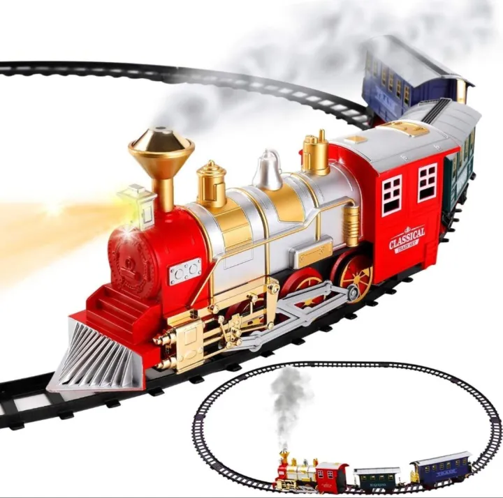 Classic%20Train%20Set%20for%20Kids%20with%20Smoke,%20Realistic%20Sounds%20-%20Image%202