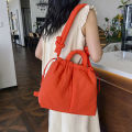 New Korean Fashion Fabric Shoulder Bag Soft Dacron Crossbody Bag Mini Tote Purses for Women Underarm Bags Handbags and Purses. 