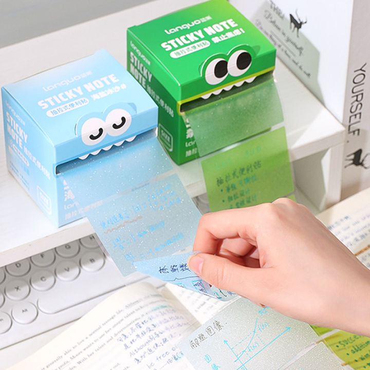 10Style 105/108 sheets/roll New pull-out sticky notes Transparent ...