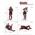 Anime Deadpool 2 Action Figure Sitting lying Posture Model Anime X-Men Mini Doll Decoration Collection Figurine Gifts. 