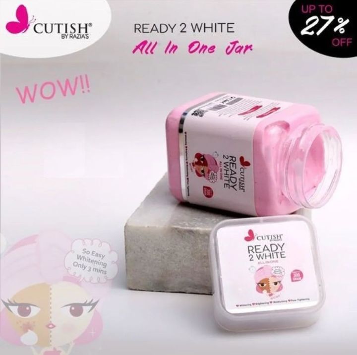 Cutish Ready To White All In One Facial Jar