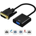 DVI-D to VGA Active Adapter Converter Cable, DVI to VGA Cable, DVI Male to VGA Female Adapter Full 1080P for PC Display Card. 