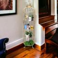 Corner stand rack for decoration. 