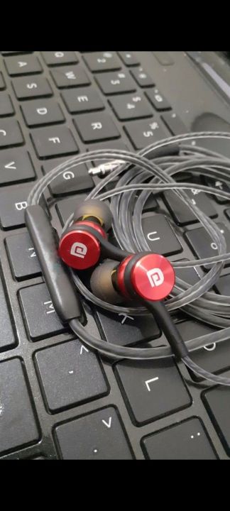 Protronic Handsfree Red (Previous name
Portronics name logo also change due to stock.
without free gift)