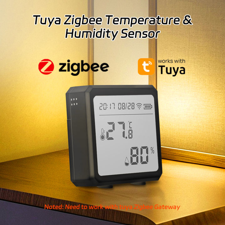 tuya ZigBee Intelligent Temperature and Humidity Sensor Digital Remote ...