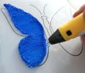 A4 3D pen copy pattern template, 22 sheets, with PVC transparent copy board. 40 patterns, 3D pen painting textbook.. 
