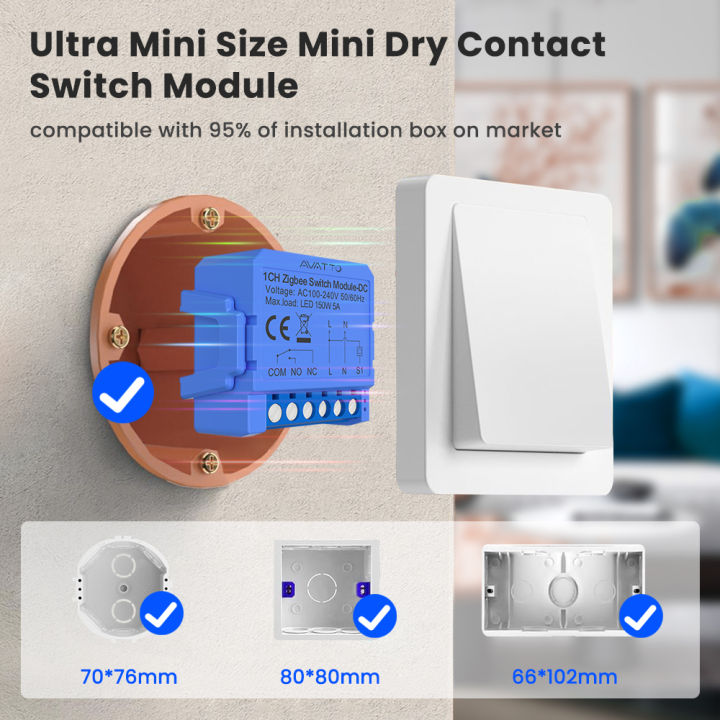 AVATTO%20Tuya%20WIFI/ZigBee%20Dry%20Contact%20Smart%20Light%20Switch%20Module%20Smart%20DIY%20Breaker%20Relay%20DC%207-32V/AC100-240V%20Work%20with%20Alexa%20%20-%20Image%204