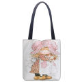 Fashion Sarah Kay Printing Foldable Eco-Friendly Shopping Bag Tote Handbags 40X40CM For Travel Grocery Bag. 