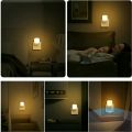 Plug in Dimmable Body Motion Sensor Light/High Lumen Led Night Light / Soft Warm White Night/ 4 brightness Adjustable level lights for Hallway, Bedroom, Kids Room, Kitchen, Bedroom, Kitchen, Stairs, Hallway .. 
