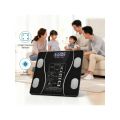 1Pcs USB Smart Body Fat Scale Rechargeable Digital Electronic Precise Weighing Balance With App 13 Metrics For Home Bathroom Gym.