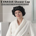 1Pc Reusable 3-layer shower cap extra large waterproof shower cap adjustable women's shower cap perfect for girls. 