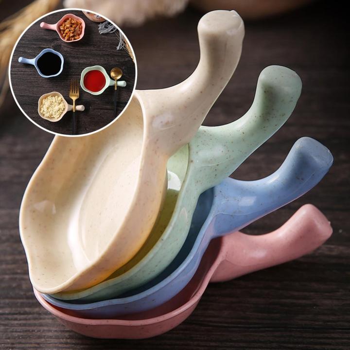 4PCS Mini Cute Sauce Dish Seasoning Dipping Bowl Tableware Decoration Soy Sauce BBQ Sushi Plate Kitchen Supplies