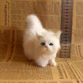 Simulation Cat Plush Toys Soft Stuffed Kitten Model Fake Cats Realist Animals for Kids Girls Birthday Valentine's Day Gift. 