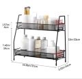 Double Decker Mirrored Vanity tray Lipstick perfume storage. 