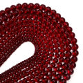 1 Strand Red Glass Beads 4/6/8/10/12mm Round Crystal Loose Spacer Bead for Jewelry Making Stuff DIY Necklace Bracelet Wholesale.