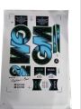 3D 2024 GM Latest Edition  For Black And Cyan Cricket Bat  Stickers Latest 3D  Cricket Bat Stickers Edition. 