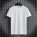 NASA GISS Sports Set Men's Running and Fitness Clothing Equipment Short sleeved Summer Couple Round Neck T-shirt Quick Drying Ba. 