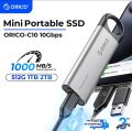 ORICO C10 Portable SSD 1000MB/S External Hard Drive USB3.2 Type-C 1TB 512GB 256GB Mini Size PSSD for Laptop Desktop Office Work. 