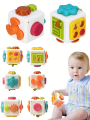 6 in 1 Montessori Educational Toys Sensory Busy Board Baby Practice Skills Cube Fidget Educational Toys for Girl Boy .