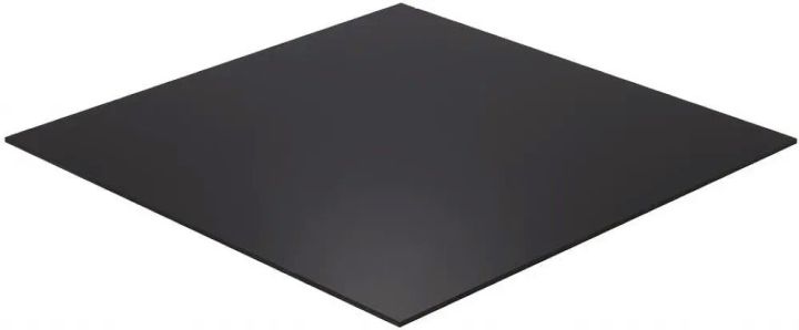 12*12 Inches Black Acrylic Plexiglass Sheet, Opaque