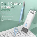 7in1 Smart Mobile Phone Screen Cleaner Kit Without Spray Liquid For Camera Tablet Laptop Earphone Cleaning Brush Pen Tools Key Cap Puller Keyboard Cleaning Brush. 