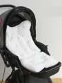 Baby stroller baby plus velvet cushion embroidery four seasons universal soft thick cushion.