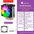 Jonsbo CR1200 CPU Cooler 2 Heat Pipe Tower RGB Colorful Light Effect 9cm Fan For LGA115X 775 AM4. 