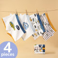 Boys Boxer Briefs Kids Cotton Underwear Breathable Baby Underpants Teenager Cartoon Print Soft Children Panties 2-14Y 2024 New. 