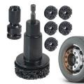 Automobile wheel hub axle head brake disc grinding head rust removal maintenance tool Stud Removal Tool Rust Remover Cleaner Kit.