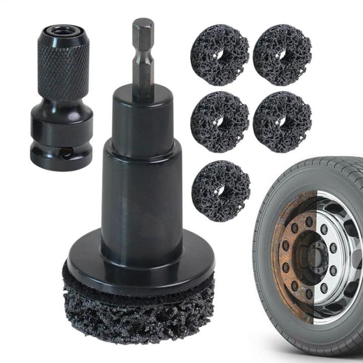 Automobile wheel hub axle head brake disc grinding head rust removal maintenance tool Stud Removal Tool Rust Remover Cleaner Kit