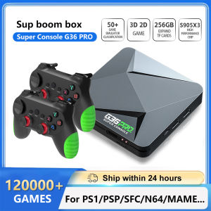 Bilashmart Super Console G36 Pro 256G Retro Video Game Console with 120000+ Games for MAME/PS1/PSP/DC Retro Kid Gift Game Console 4K HD