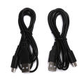 1PC Black DS Lite NDSL DSL USB Charging Power Charger Cable Lead Wire Adapter For NS 1.2 meters.