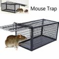 Mouse Home Rat Trap Catcher Bait Mice Live Box Mice Trap Cage Humane Rodent Animal Control Hamster Iron Cage mee kudu High Quality Black I. 