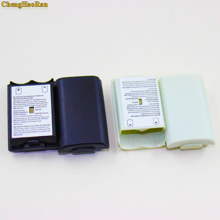 ChengHaoRan%201-2PCS%20White%20Black%20Battery%20Case%20Cover%20Shell%20For%20Xbox%20360/xbox360%20Wireless%20Controller%20Rechargeable%20Battery%20-%20Image%204