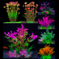 1pc Artificial Underwater Plants Aquarium Fish Tank Seaweed Decoration Green Purple Water Grass Viewing Decorations for Home. 