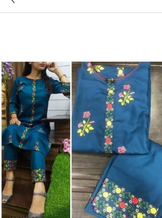 Anarkali%20Cotton%20Silk%20Kurti%20Set%20For%20Women%20-%20Image%204