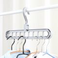 Magic Space Saving Hanger l 9 Hole Multi Color Plastic Hanger l Smart Clothes Organizing. 