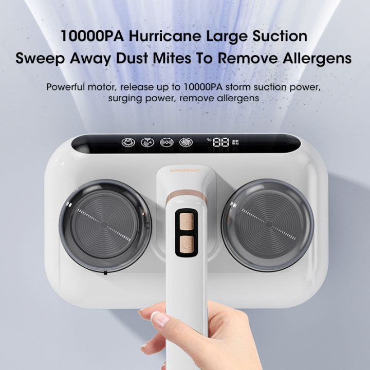 Household Mattress Vacuum Cleaner Ultraviolet Sterilization Machine 10000pa Small Portable Handheld Wireless Mite Remover Filter