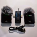 F11-2 Collar Wireless Microphone iPhone/Android & Type C Supported 99% Noise Cancellation. 