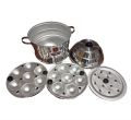 Aluminium Idli Maker Idli Cooker Idli Steamer with Two Idli Plates 14 Idli Cavity. 