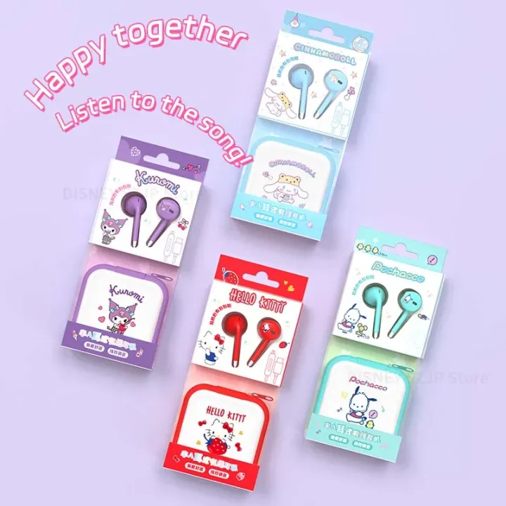 Sanrio In ear Wired Earbuds Hello Kitty Cinnamoroll Music Earphones sanrio-in-ear-wired-earbuds-hello-kitty-cinnamoroll-music-earphones
