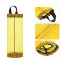 Plastic Bag Holder Dispenser, Hanging Mesh Storage Bag, Reusable for Grocery, Trash Bags, Socks. 