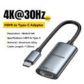 Essager HDMI To USB Type C Adapter for iPhone MacBook Pro Air iPad Samsung Galaxy 8K@60Hz 4K@120Hz/144Hz HD TV Cable Converter. 